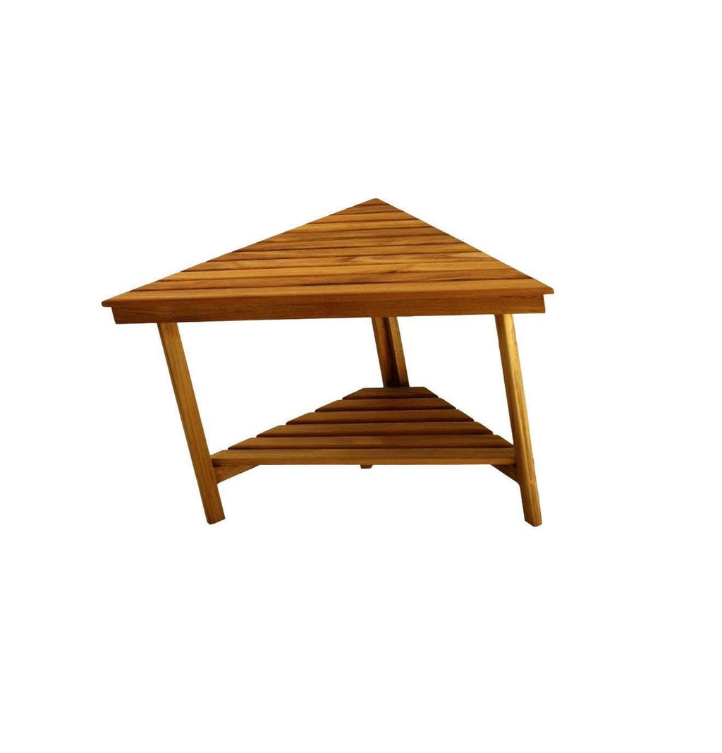 Teak corner bench