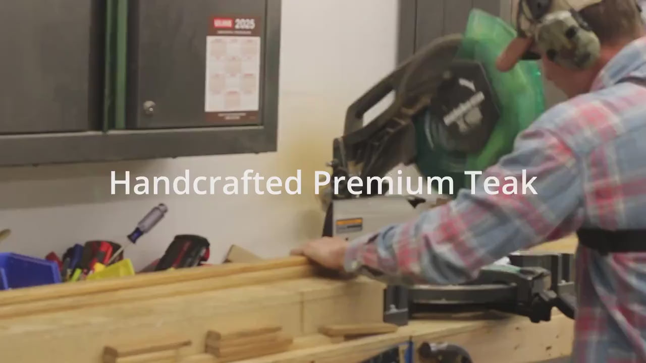 Video of teak crafting process